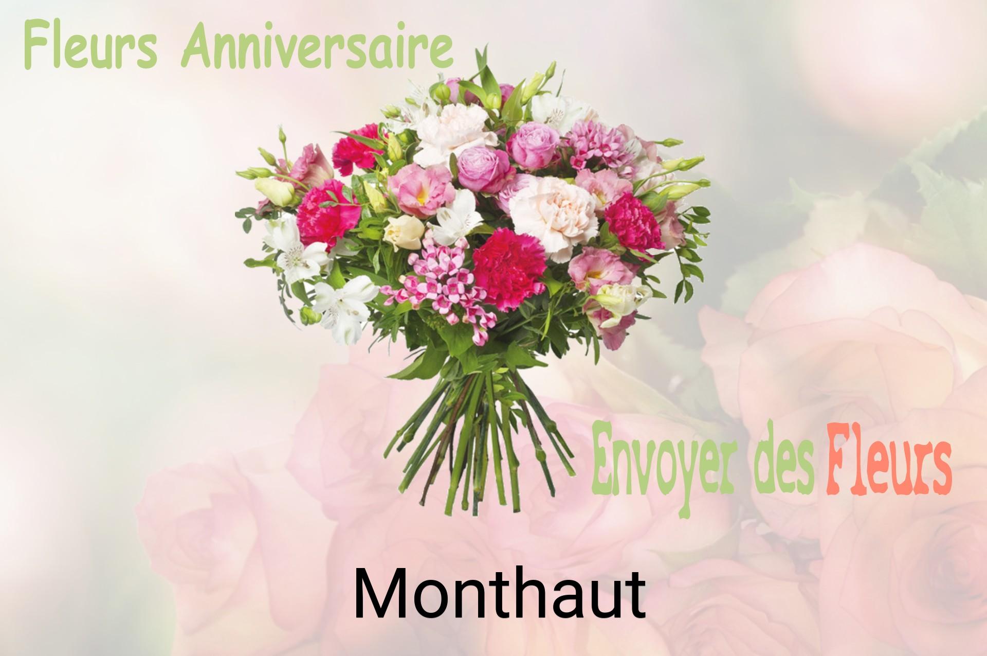 Bouquet de fleurs d’anniversaire livré à Monthaut
